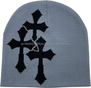 Y2K <b>Beanie</b> Knitted Winter <b>Hats</b> for Men <b>Women</b> Letter Printing Skull Cap with Dot Bow Camouflage Patterns for Beach Business Wear - Product Image 6