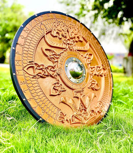 Décoration murale en métal en forme d'épée viking ronde faite à la main, décoration d'intérieur, épée sculptée - Product Image 4