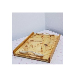 Plateau en bois de grande taille au design fabuleux plateau en bois de la plus haute qualité avec poignées pour accessoires de cuisine au meilleur prix - Product Image 1