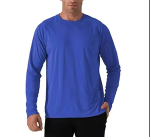 T-shirt à manches longues personnalisé, séchage rapide, léger, respirant, haut d'entraînement pour hommes - Product Image 6