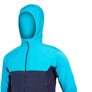 Veste d'extérieur à bas prix bicolore coupe-vent léger avec fermeture éclair Vêtements de sport imperméables pour hommes logo personnalisé - Product Image 4