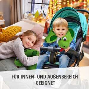 Oreiller de voyage portable en forme de U, en mousse à mémoire de forme, rembourré en coton doux, avec logo imprimé, motif animal de bande dessinée serpent, pour utilisation en voiture - Product Image 6