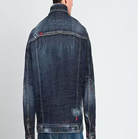 Vestes et pantalons en jean de haute qualité, coupe ajustée, boutons brodés, grande taille, décontractés, respirants, vestes et pantalons en jean