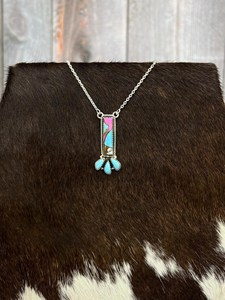 Collar de Plata de Ley Hecho a Mano con Turquesa Algodón de Azúcar, Joyería Nizhoni Auténtica, Certificado IGI, Chapado en Oro de 18K, Lujo - Product Image 5