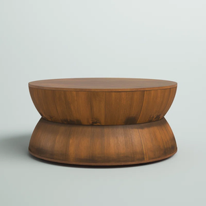 Table de salle à manger et de bureau en bois massif de luxe moderne Design unique de forme naturelle Table basse la plus vendue personnalisable - Product Image 5