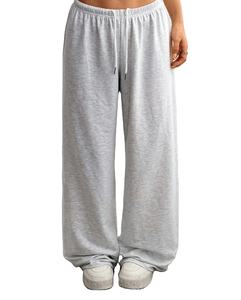 Pantalons de survêtement surdimensionnés Commandes en gros Pantalons de survêtement à jambes larges Taille élastique Pantalons de survêtement amples pour femmes Marque personnalisée disponible en vrac pour femmes - Product Image 1