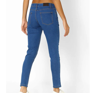 Pantalones vaqueros de mujer de último estilo, pantalones vaqueros transpirables de talla grande 2024 para mujer, pantalones vaqueros de cintura alta para mujer, servicio OEM - Product Image 3