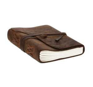 Carnet de notes en cuir rustique couverture rigide carnet de notes en cuir conception de clés cadeaux de planificateur d'affaires personnalisés - Product Image 4