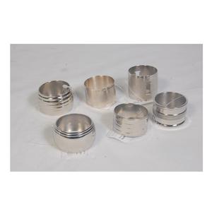 Porte-serviettes en laiton nickelé anneaux décoration de table accessoires de cuisine fournisseur d'anneau de serviette gravé de l'Inde - Product Image 5