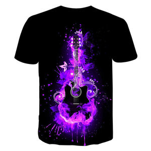 Camisetas Sublimadas para Hombre, Corte Regular, Tejido de Punto, Estampado Colorido, Ropa Casual - Product Image 6