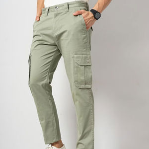 Material de algodón Premium hecho 2025 pantalones Cargo para hombres precio al por mayor mejor compra en línea pantalones Cargo para hombres servicio OEM - Product Image 3