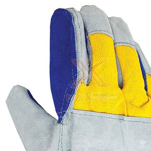 Customized Leather Heat Protective Cut Resistant Working Gloves with Waterproof Anti-Slip & <b>Fire</b>-Proof Features Safety Cuff - Product Image 6