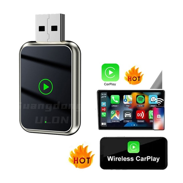 Hot Selling 2025 Converts Wired CarPlay to Wireless Plug and Play Auto Connect Easy Setup Fit Wireless Carplay Adapter for Cars