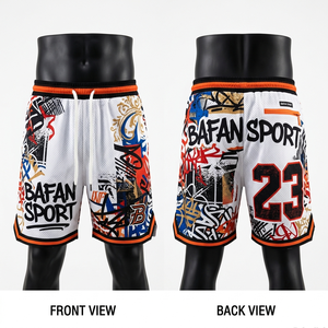 180 GSM Polyester Mesh Green Black Basketball <b>Shorts</b> Sublimation Print Embroidery <b>Patches</b> <b>men's</b> <b>shorts</b> - Product Image 2
