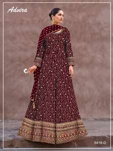 Vestido atractivo de calidad de exportación india, traje de Georgette Salwar real pesado y Dupatta con Secuencia bordada, moda de mujer de trabajo - Product Image 6