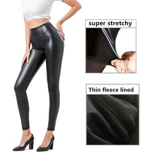 Leggings en cuir de fitness personnalisables pour femmes Embellissement en strass Tissu extensible respirant Logo OEM pour Gymwear en vrac - Product Image 3