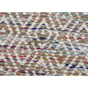 พรมขนสัตว์และใยวิสโคสสีน้ำเงินแบบทอเรียบ ลายเรขาคณิต รุ่น ADWV-13047 สำหรับใช้ในบ้าน - Product Image 3