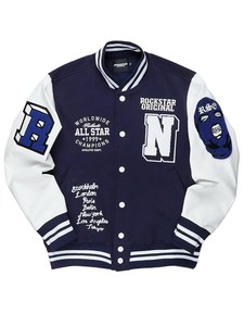 Ensemble veste universitaire unisexe grande taille pour l'hiver à col montant en coton polaire avec broderie de logo personnalisé - Product Image 3