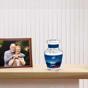 Mini urnes d'oiseau cardinal de conception de lune bleue pour les cendres humaines adultes hommes et femmes petite urne pour les cendres urne de taille personnalisée adulte - Product Image 3