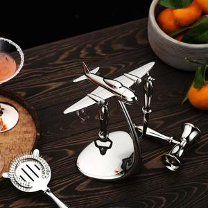 Stainless Steel <b>Cocktail</b> <b>Shaker</b> <b>Set</b> with Elegant Wooden Base and Lid for Weddings and Special Events - Product Image 3