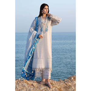 Conjunto de Traje de 3 Piezas Bordado para Mujer con Dupatta de Jacquard MJ-52021 - Product Image 3