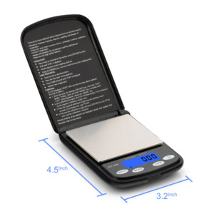Balance de poche numérique Ace Mini, 0,01 g, écran LCD rétroéclairé, alimentée par batterie, capacité de 500 g, outil de pesage - Product Image 3