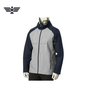 EMPIRE TREND WEARS <b>Men's</b> Custom Logo Stand Collar <b>Thin</b> Canvas Two-Tone Softshell Winter High Street <b>Jacket</b> Windproof Outdoor - Product Image 4