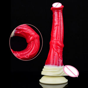 Consolador de caballo de silicona NNSX con ventosa Animal de fantasía pene juguete sexual para mujeres masaje de clítoris estimular masturbador femenino tapón Anal - Product Image 3