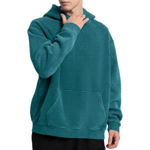 Sweat-shirts à capuche pour hommes de haute qualité, impression numérique, lavage à l'acide, streetwear, vente en gros, personnalisables, respirants, imprimés, basiques - Product Image 4