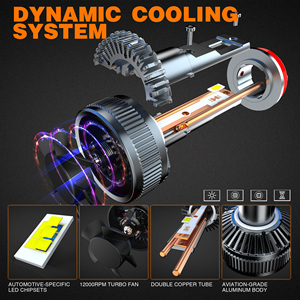 Blueseatec S28 12V 70W CSP Car H11 Low Beam <strong>LED</strong> Headlight Bulbs Canbus White 6500K - Product Image 5