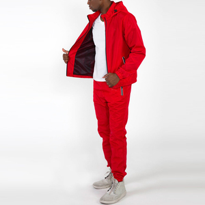 Custom Logo Suit Sweatsuit Sets Mens Windbreaker Polyester Jogging <b>Tracksuits</b> Set <b>Plain</b> Soccer Long Sleeve NylonTracksuit - Product Image 4