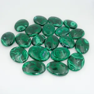 Malachite Palm Stone Healing Natural Crystal Quartz High Quality Wholesale Bulk Loose Gemstone Seven Chakra Spiritual Reiki Raw