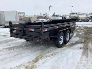 Fairly Used Affordable Premium Quality Hydraulic Rear Tipper Semi Trailer Custom Color and Size Weberlane 14' Dump Trailer - Product Image 2