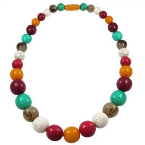 สร้อยคอเรซินสุดหรูสำหรับเป็นของขวัญสำหรับผู้หญิงจี้สีสันสดใสสำหรับเครื่องประดับแฟชั่นผู้หญิงสร้อยคอเรซินตัวอักษรทำด้วยมือ - Product Image 3