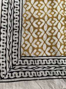 Vente en gros 100% coton bloc imprimé Dabu Sarong Bikini couverture paréo fait main carré écharpe et mouchoir Bagru imprimé écharpes - Product Image 4