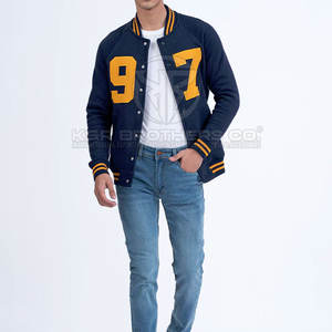 Chaqueta clásica Varsity para hombre, chaqueta Bomber Letterman de alta calidad para invierno, chaqueta Varsity informal y deportiva para hombre - Product Image 1