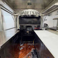 Remorque de concession mobile pour pizzas fraîches, pâtes, pains plats et salades lors de marchés, festivals et événements privés