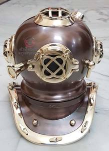 Collectible Marine Brass & Copper Finish Divers Diving Helmet Nautical Deep Sea Scuba Metal Made Marine Diving Helmet - Product Image 5