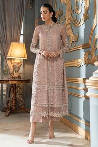 BEAU DESIGN DE HAND-ZARI INDIEN/PAKISTANI BRODERIE SUR KURTA AVEC ROBE PLAZO pour fête/mariage = 2024 - Product Image 2
