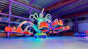 Manège Octopus robuste en acier et PRV de 5 tonnes, portée 15m, couleur personnalisée, <span class=keywords><strong>fournisseur</strong></span> d'équipements d'attractions pour parcs de loisirs - Product Image 6
