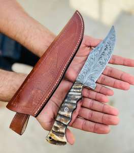 Premium Survival High Quality Hot Seller Customized Handmade Top Quality Damascus <b>Steel</b> Hunting Skinner knives 4 Inches - Product Image 3