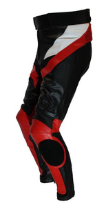 Pantalon en cuir de vachette respirant résistant à l'abrasion et ignifuge pour moto personnalisée, moto de rue, sport automobile, course - Product Image 2