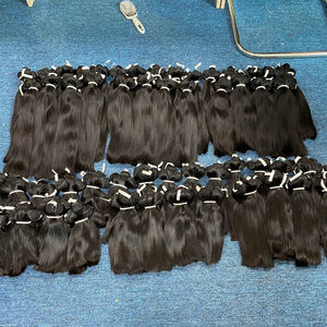 ผมเวียดนามแท้ขายส่ง 100 กรัม ผมบริสุทธิ์กัมพูชาแบบเส้นเดียวสำหรับต่อผม - Product Image 1