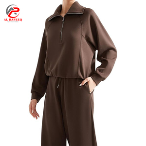 Chándal de dos piezas para mujer, sudadera de manga larga con cremallera, pantalones largos, conjuntos de chándal para correr - Product Image 3