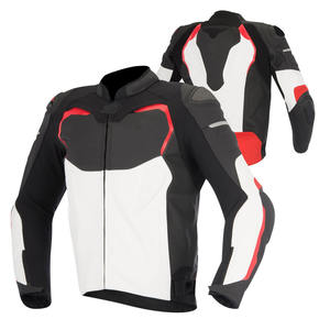 Chaqueta de moto de cuero genuino duradera e impermeable para hombre, prendas de vestir exteriores transpirables para máxima comodidad, seguridad de invierno de talla grande - Product Image 1
