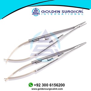 Implante de ortodoncia dental quirúrgica Castroviejo portaagujas 14cm TC herramienta/recto/curvo | Instrumentos de odontología para dentaduras postizas - Product Image 4