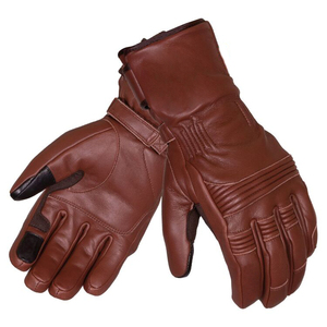 Gants d'hiver chauds en cuir à doigts entiers pour le sport Gants de course de moto à poignets longs Écran tactile pour vélo de course - Product Image 1