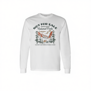 Camiseta de Manga Larga de Parques Nacionales, No a la Venta, Cuello Redondo, Algodón, Unisex, Ecológica, Promocional, para Adultos - Product Image 3