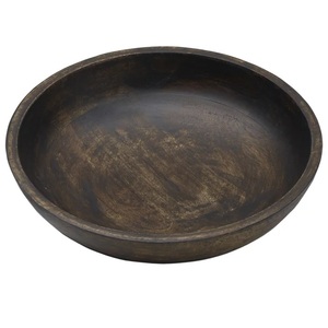 Utensilios de cocina personalizados adornados Ensaladera de frutas de madera de acacia sólida natural sostenible Tamaño pequeño - Product Image 4