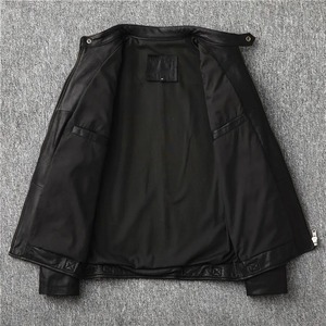 Producto de invierno de moda de alta calidad, chaqueta de cuero para hombre, chaqueta de motocicleta, chaquetas de cuero originales personalizadas - Product Image 5